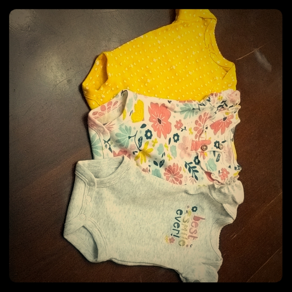 3 SUPER CUTE preemie onesies - Picture 1 of 1